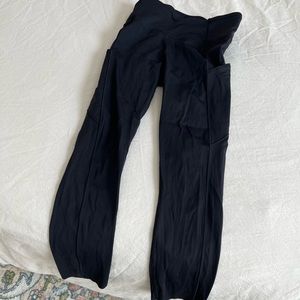 Lululemon Fast and Free Cropped Black Leggings